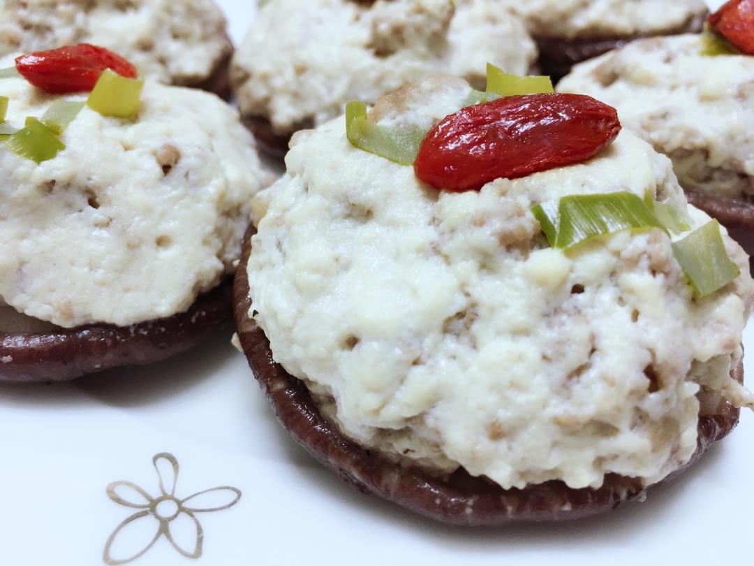 豆腐肉末酿香菇