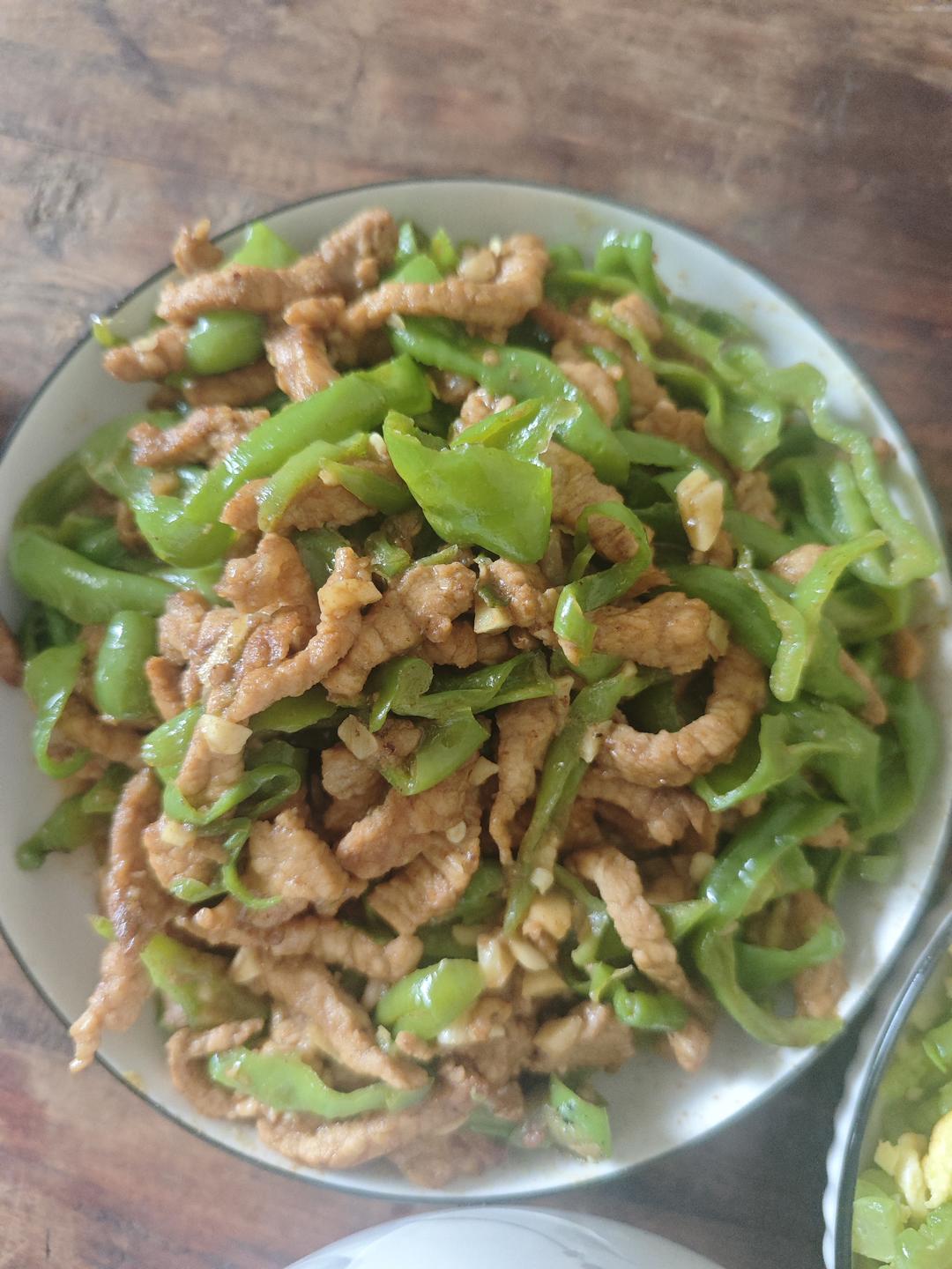 青椒炒肉丝