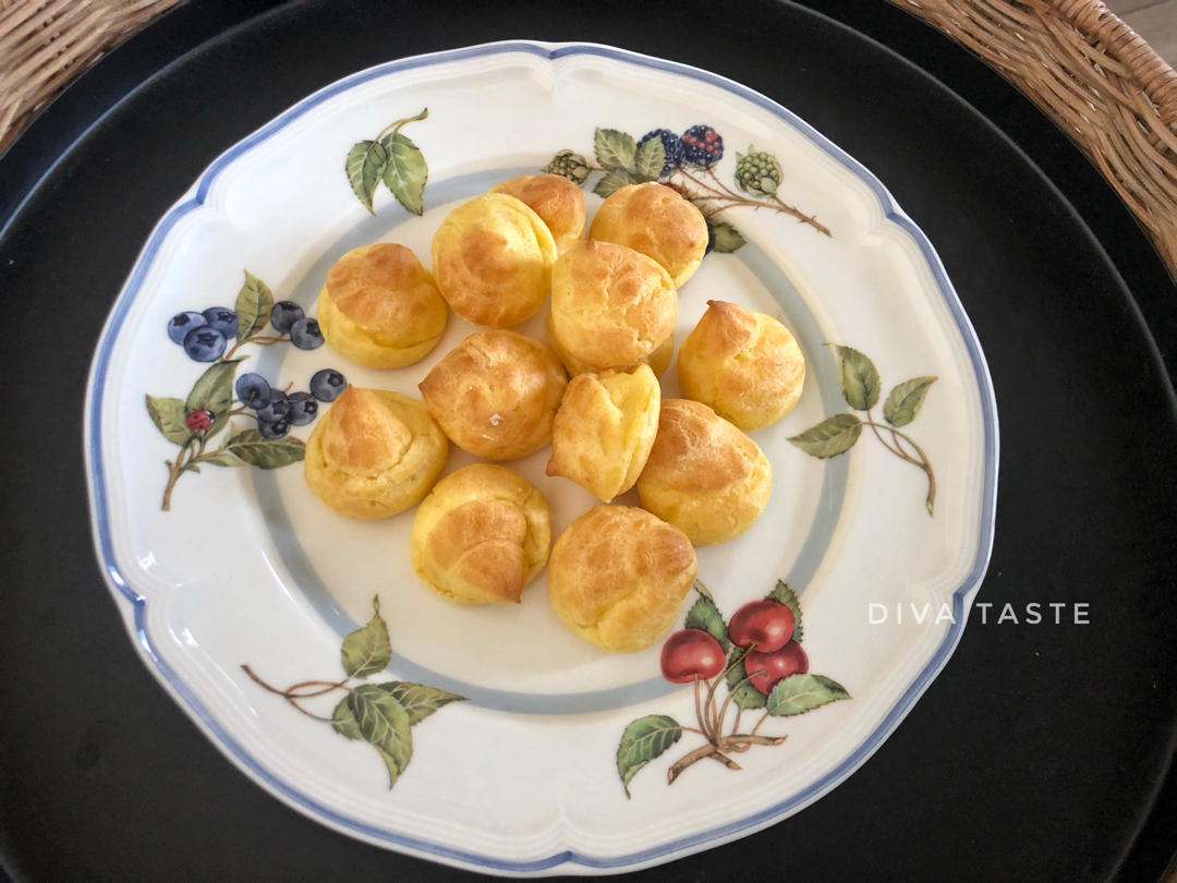 简单易成功的奶油小泡芙做法