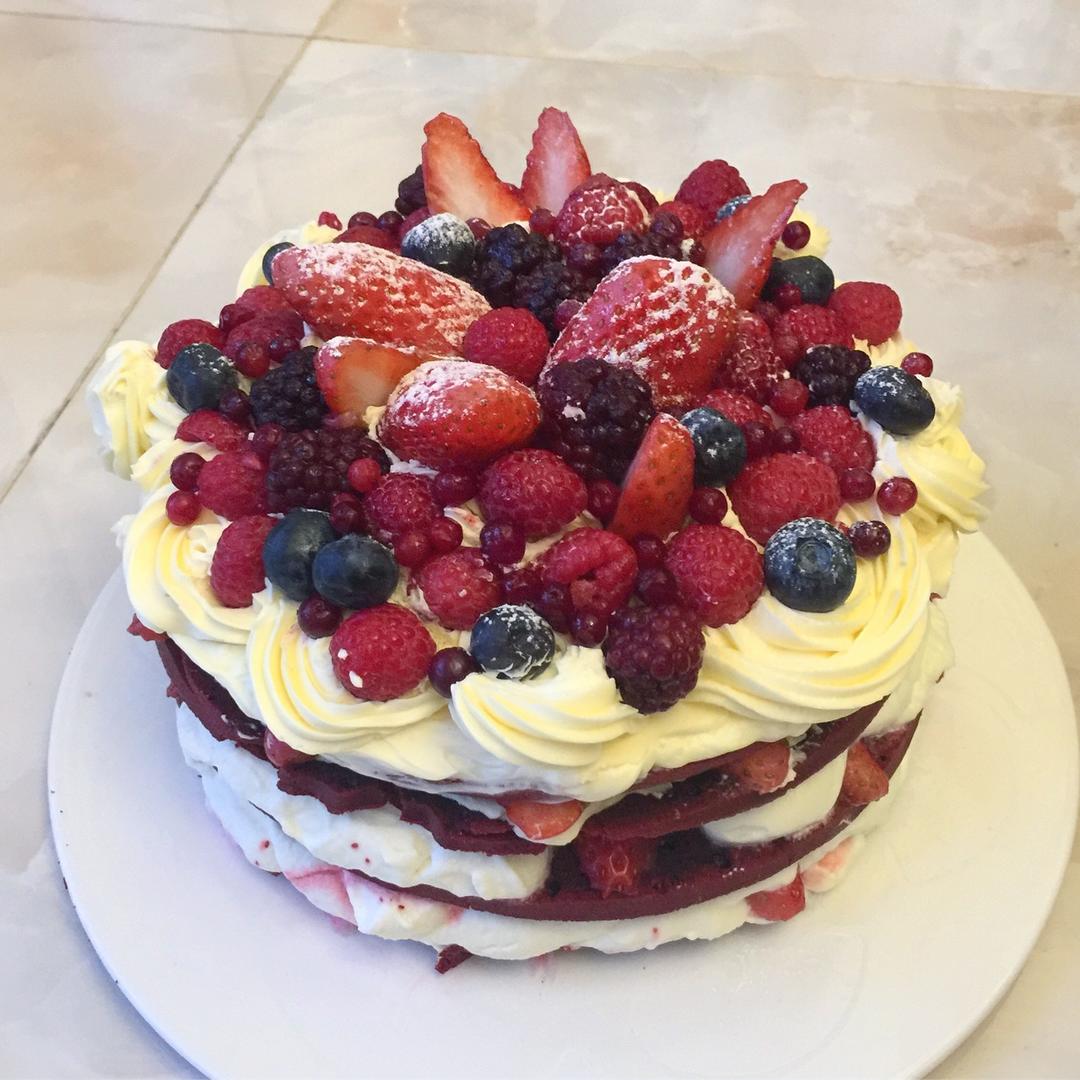 6寸红丝绒蛋糕（美国传统配方）