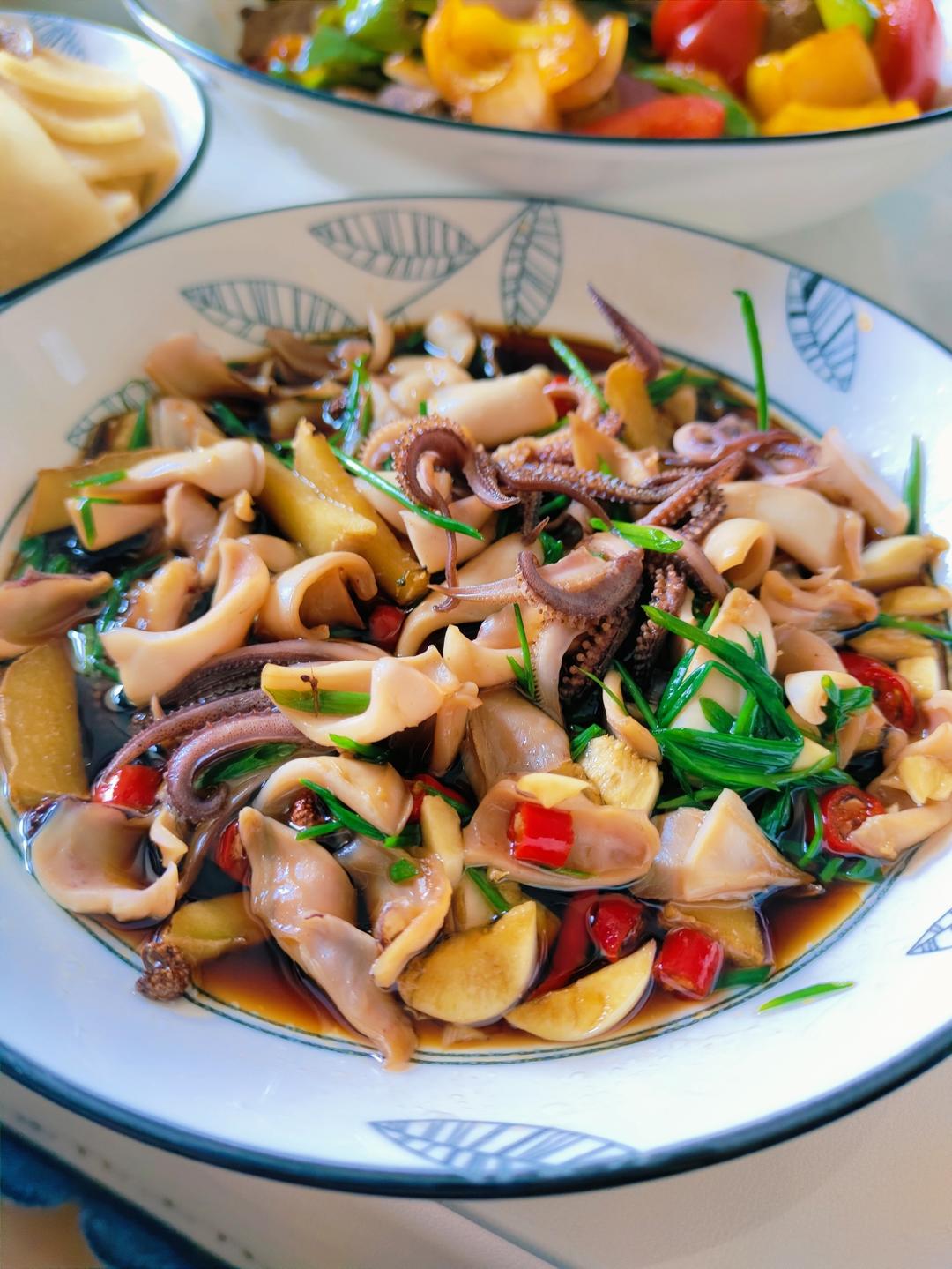 超简单的炝小管（小鱿鱼）