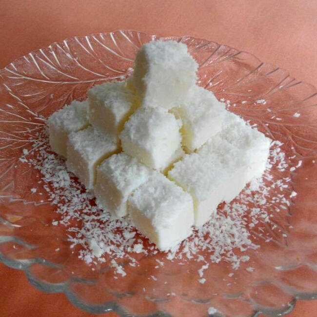椰蓉牛奶小方