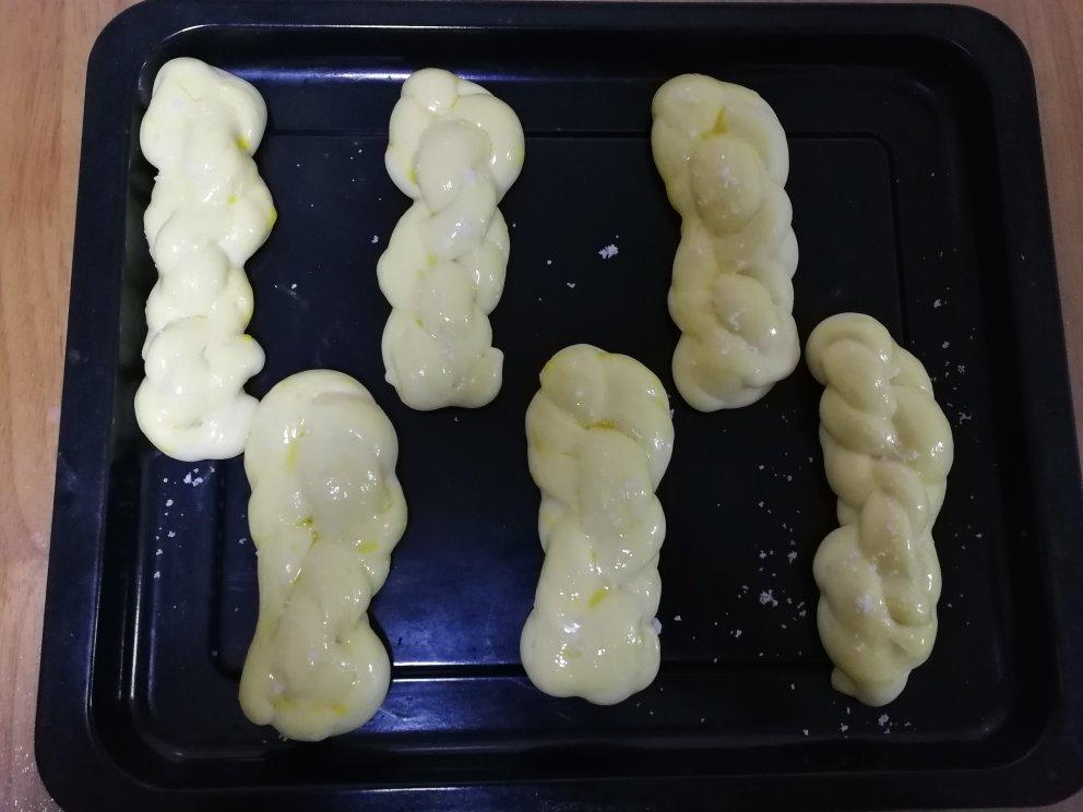 砂糖麻花面包（两股辫子）
