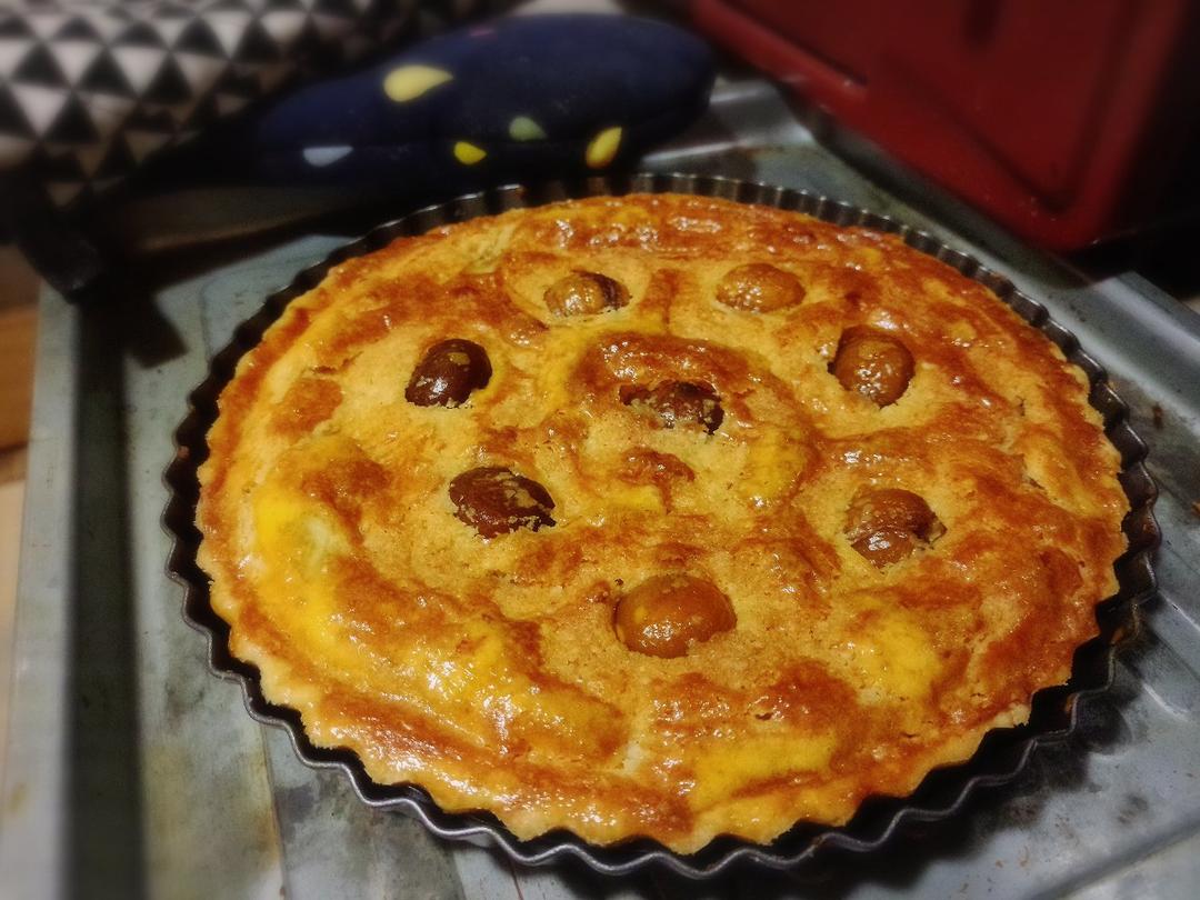 花见烘焙Hanami——朗姆香草栗子塔（18cm活底派盘塔盘食谱）