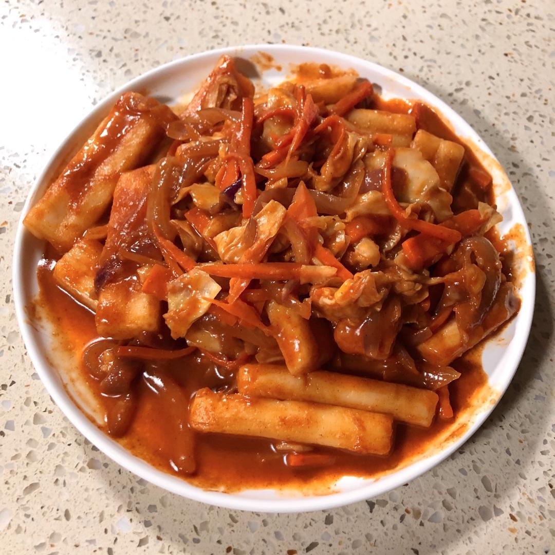 韩式辣炒年糕（or网红芝士套路之芝心年糕）