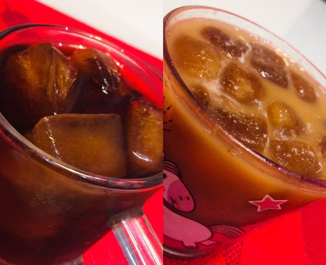 咖啡冻成冰块                        浓厚香醇冰摩卡和冰咖啡的做法