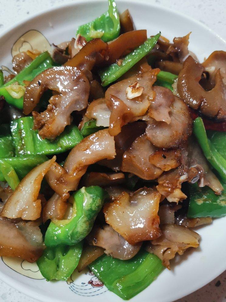 超简单青椒炒卤猪头肉-生酮饮食系列