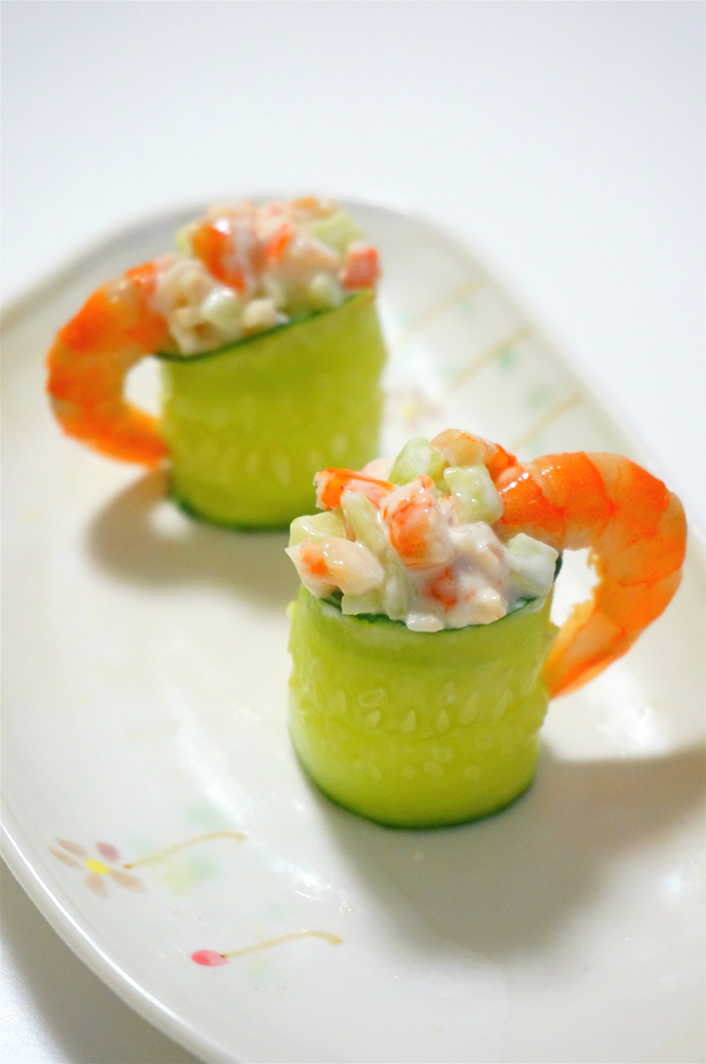 黄瓜虾仁寿司卷