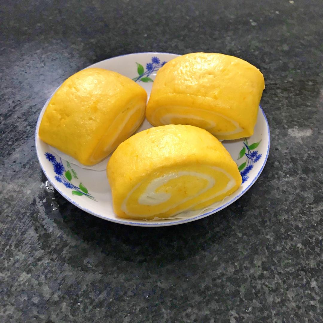 南瓜椰香馒头