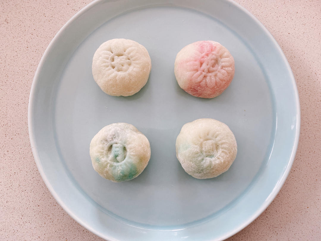 好吃到哭的冰皮月饼（细腻绿豆沙/榴莲）