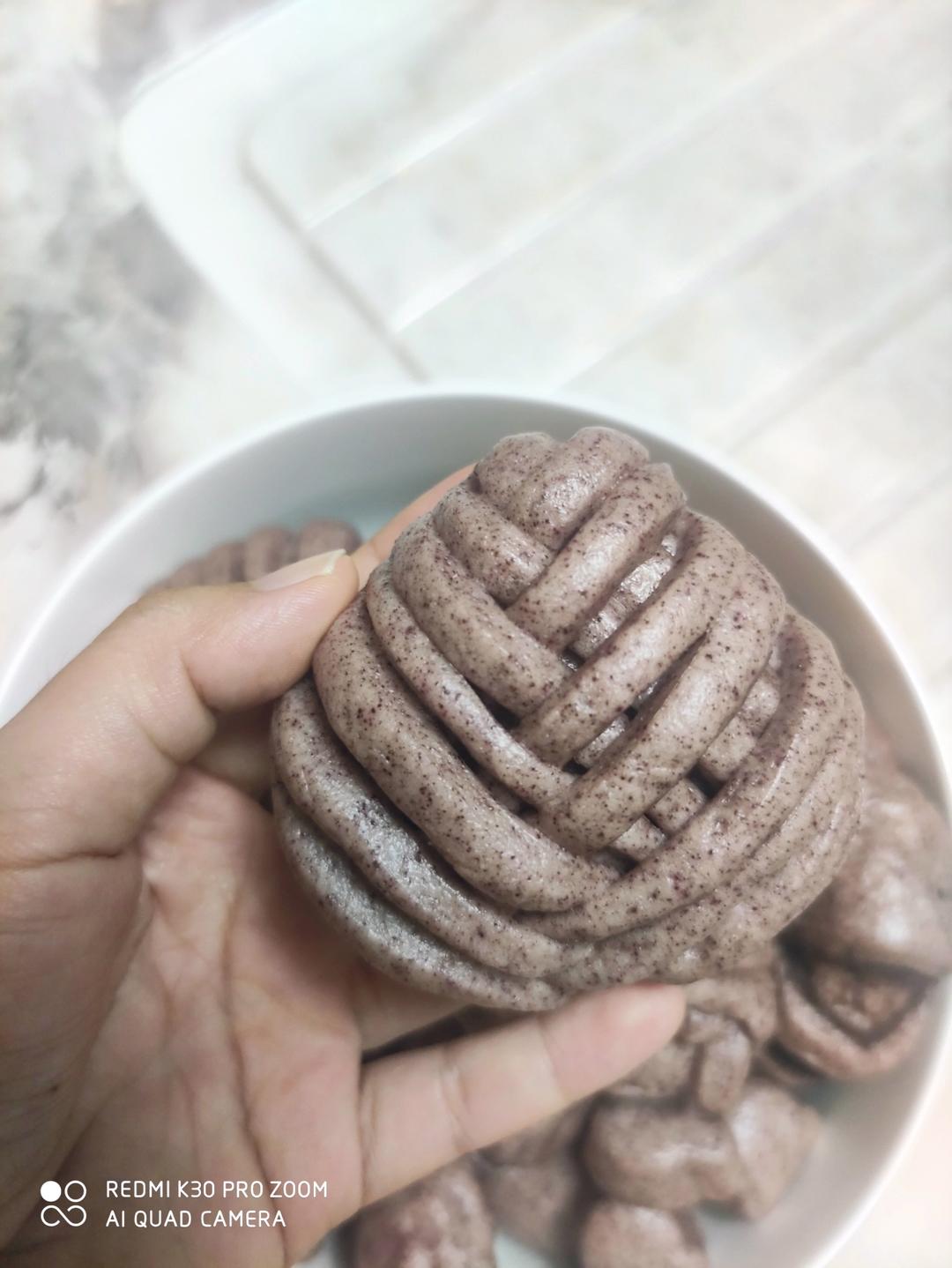 抹茶红豆包