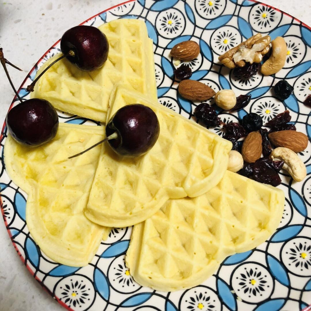 儿童早餐—蓝莓华夫饼