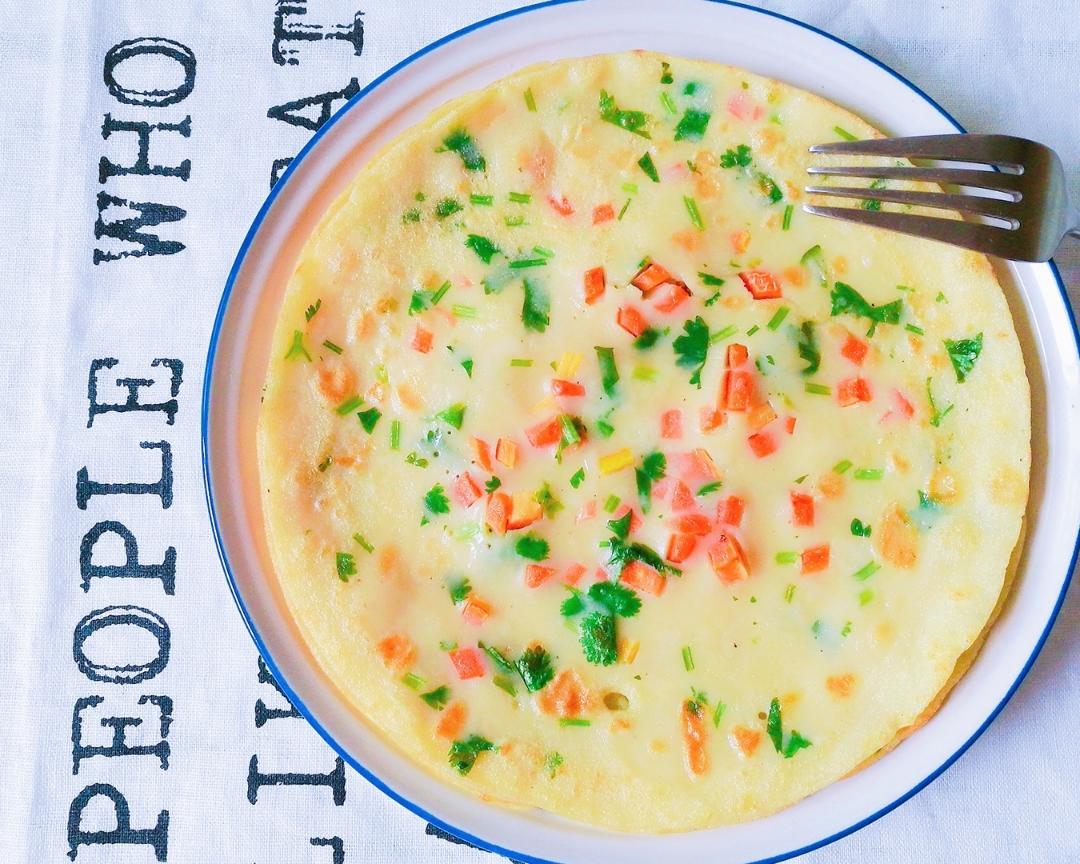 香菜胡萝卜煎饼的做法