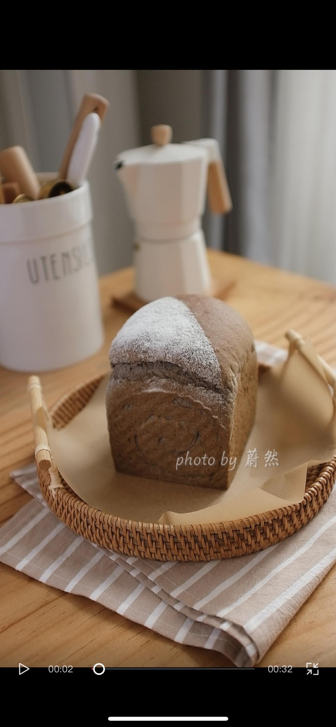 黑芝麻小吐司｜消耗黑芝麻糊的做法