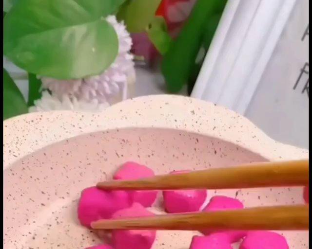 火龙果奶香馒头
