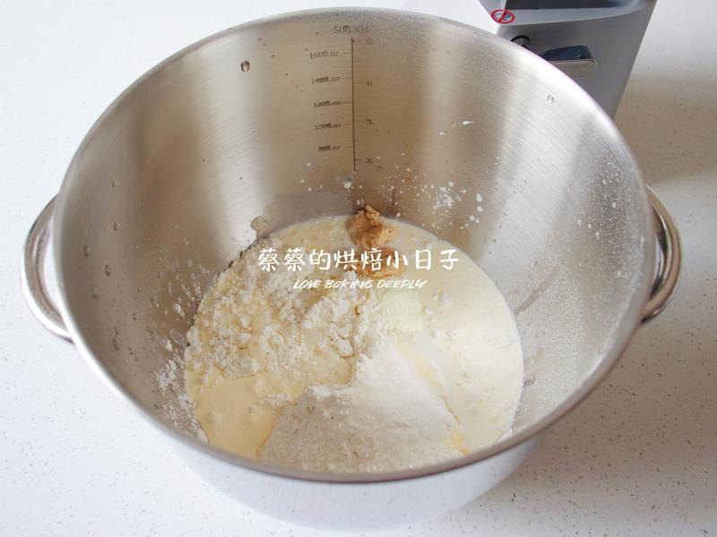 纯奶手撕吐司的做法 步骤1