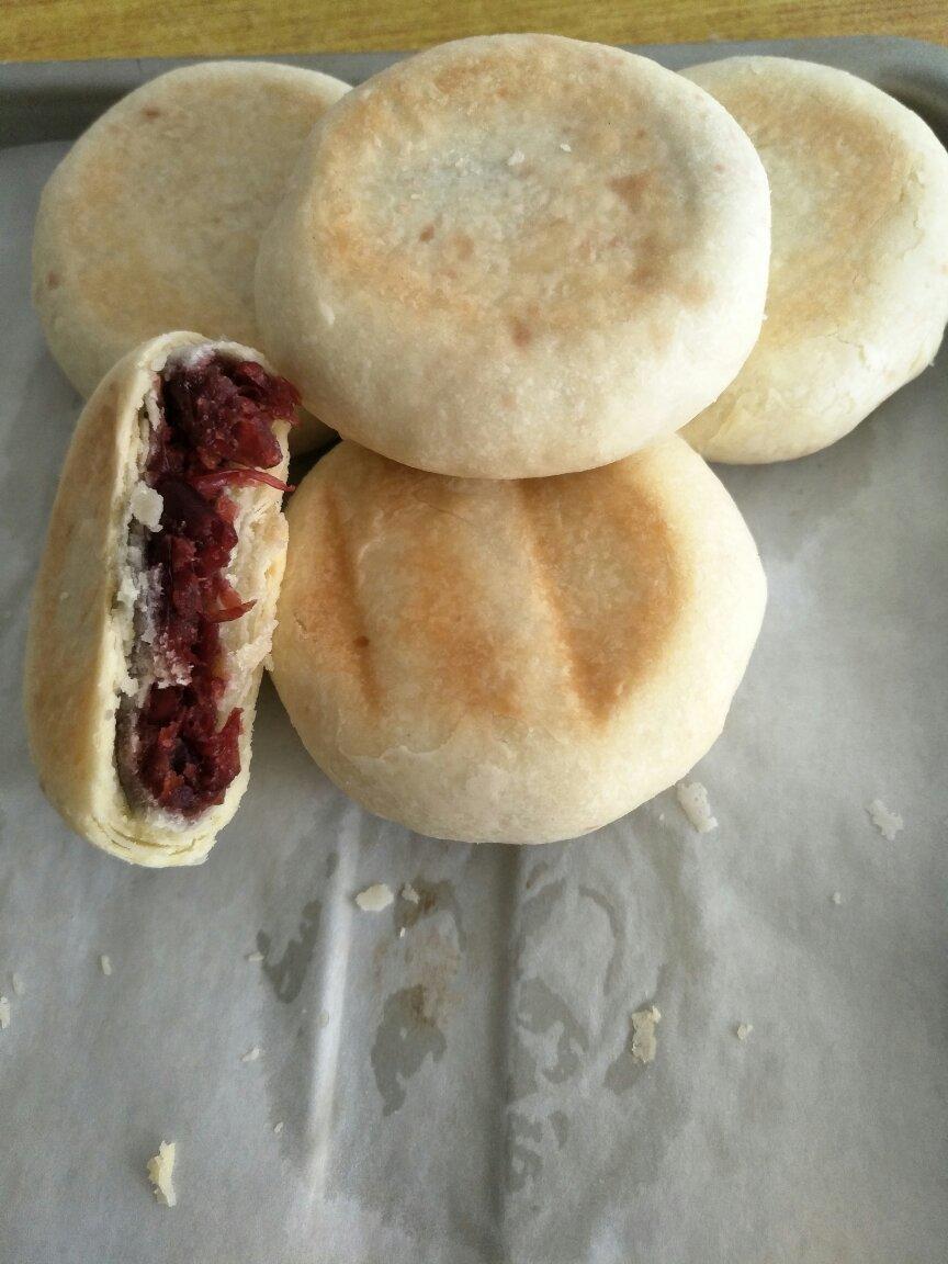 玫瑰鲜花饼，快手烫面法免出膜版，超级香酥！