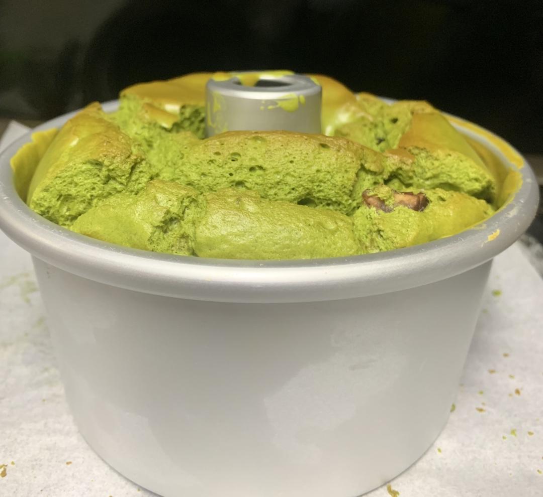 细腻绵软抹茶红豆戚风【附蜜红豆分布均匀小技巧】
