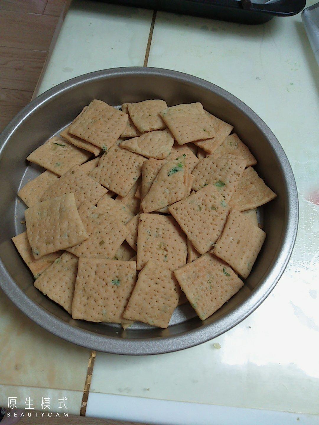 无糖葱香梳打饼干