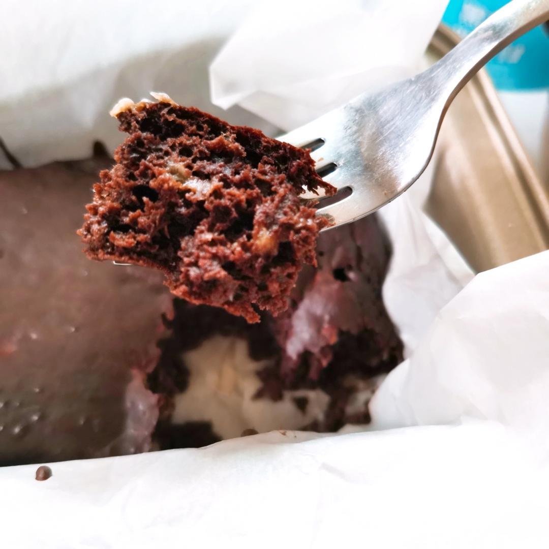 软糯醇香~无油无糖香蕉版低卡布朗尼~