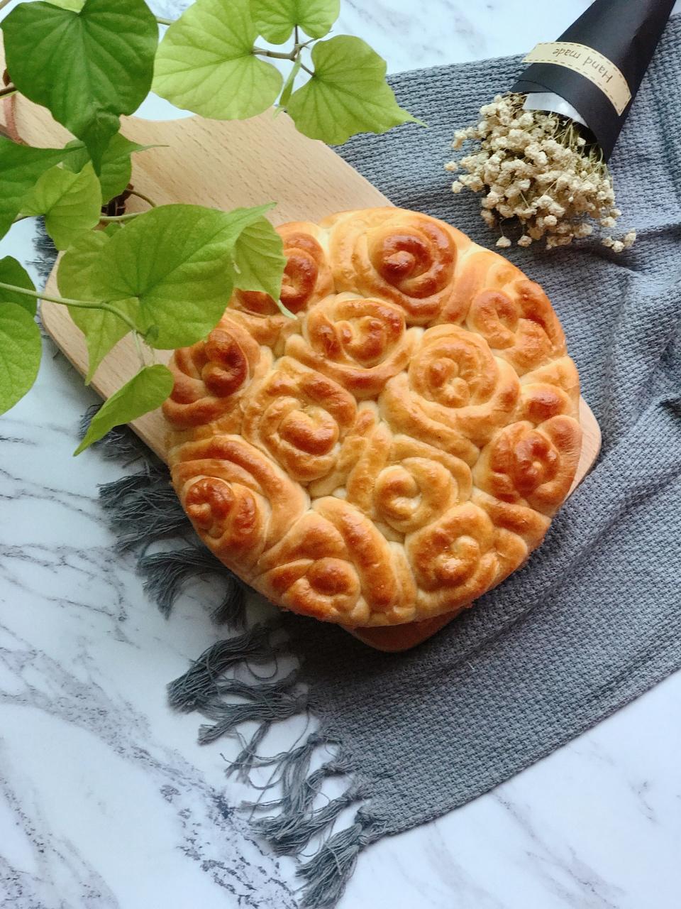 玫瑰花面包
