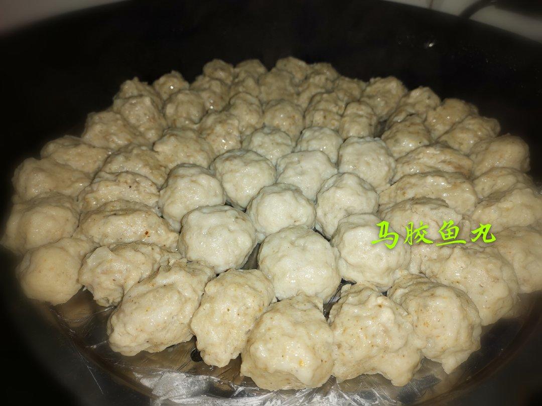 手打马胶鱼丸