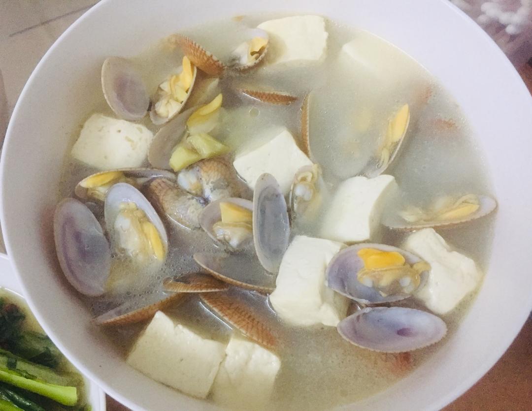丝瓜花蛤汤