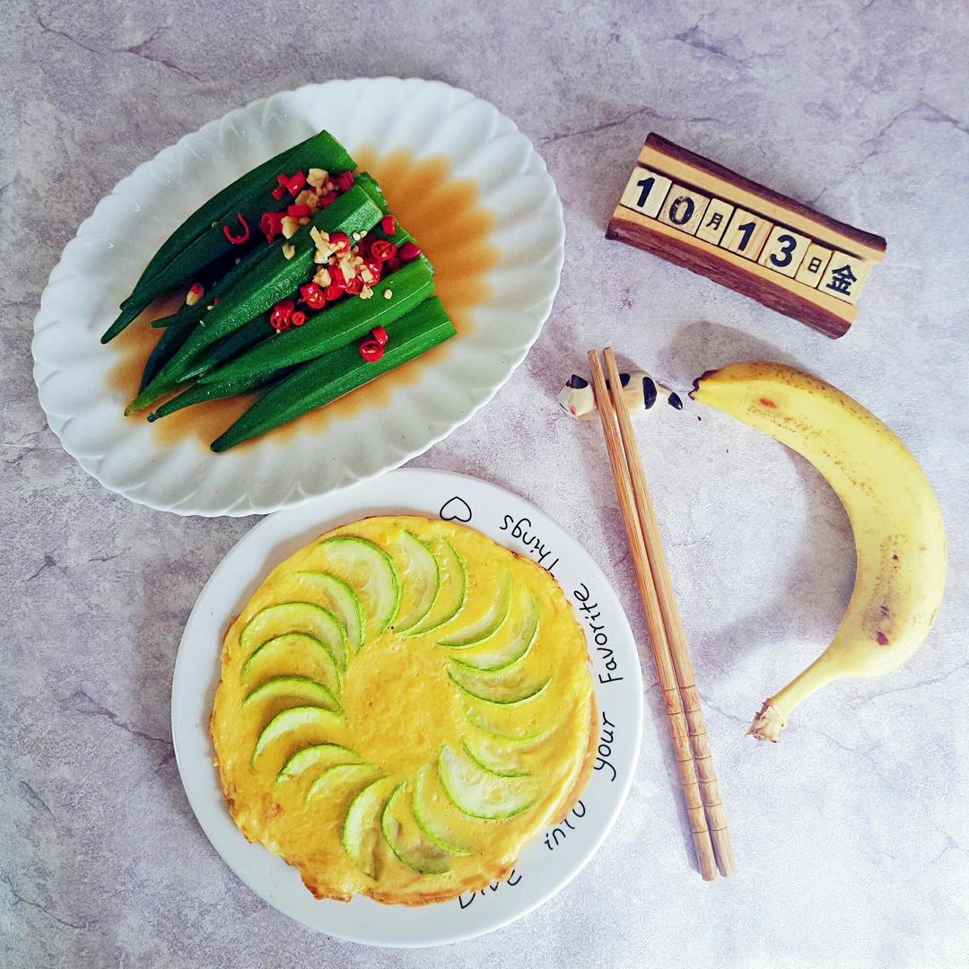 健康早餐——西葫芦（节瓜）烘蛋饼