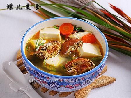 豆腐河蟹汤的做法
