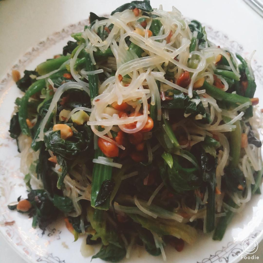 菠菜拌粉丝