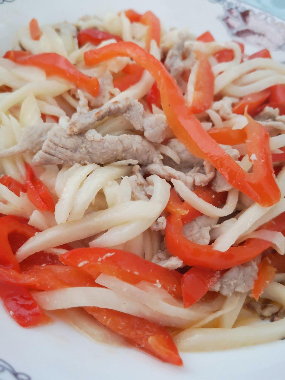 茭白炒肉丝