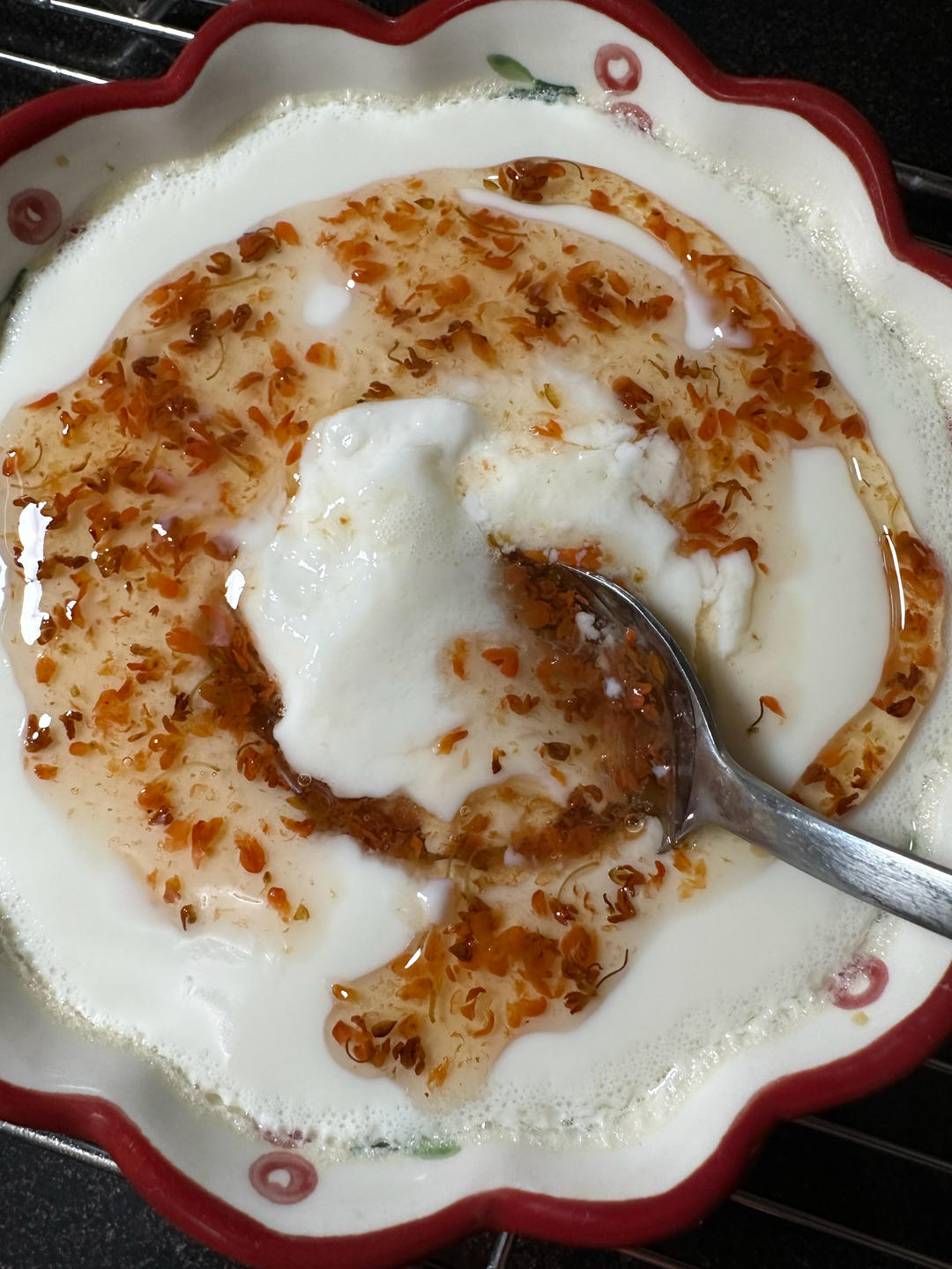 桂花炖奶的做法