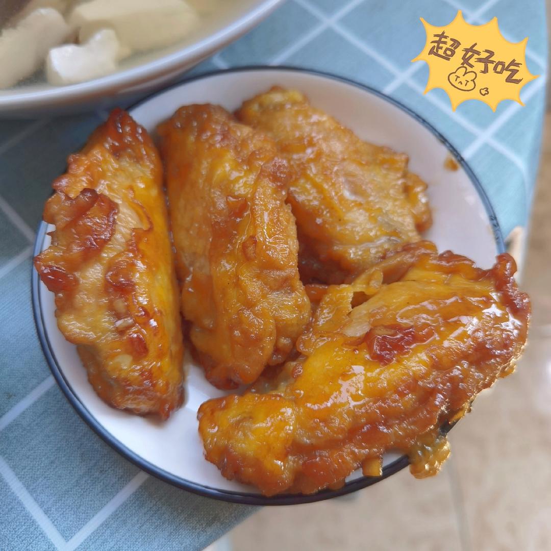 蒜香蜂蜜黄油鸡翅 比韩式炸鸡店更美味！