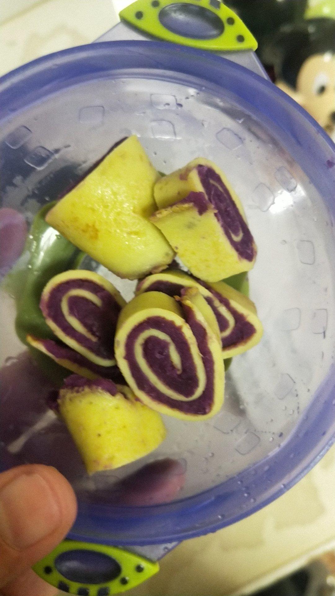 紫薯蛋卷  宝宝健康食谱