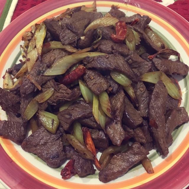 干煸芹菜牛肉