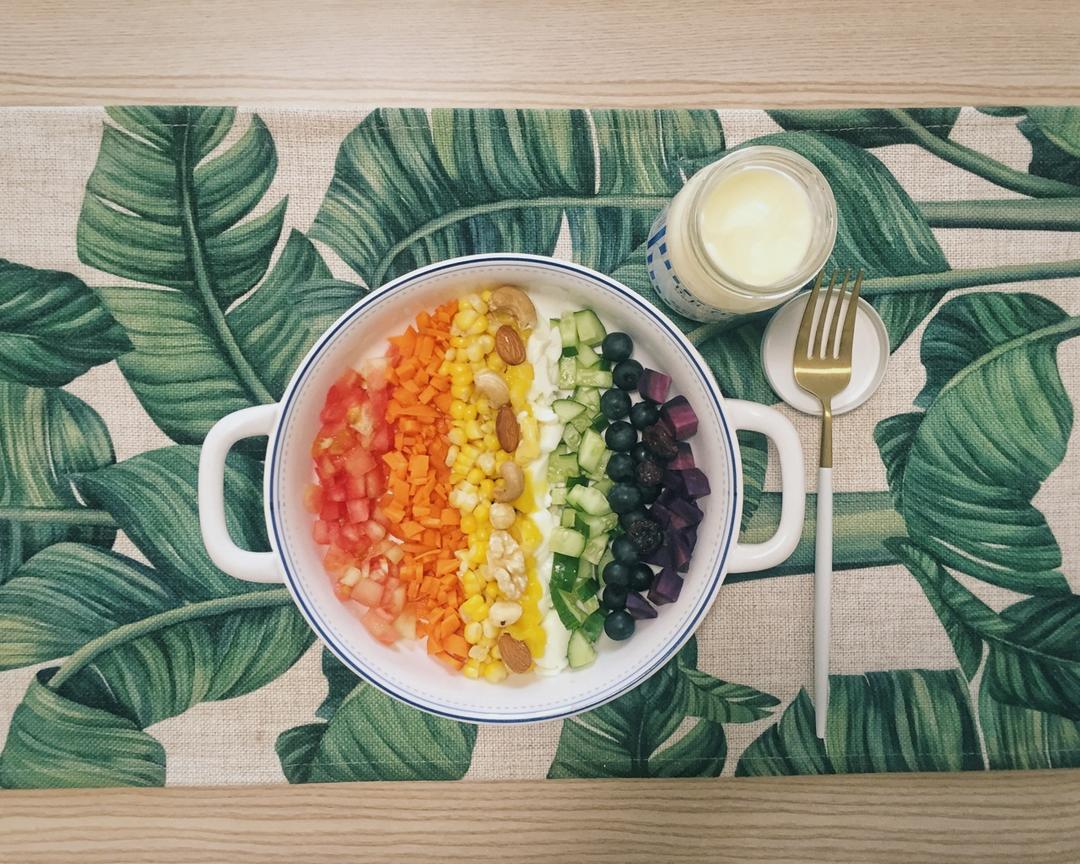 调｜彩虹沙拉Rainbow Salad的做法