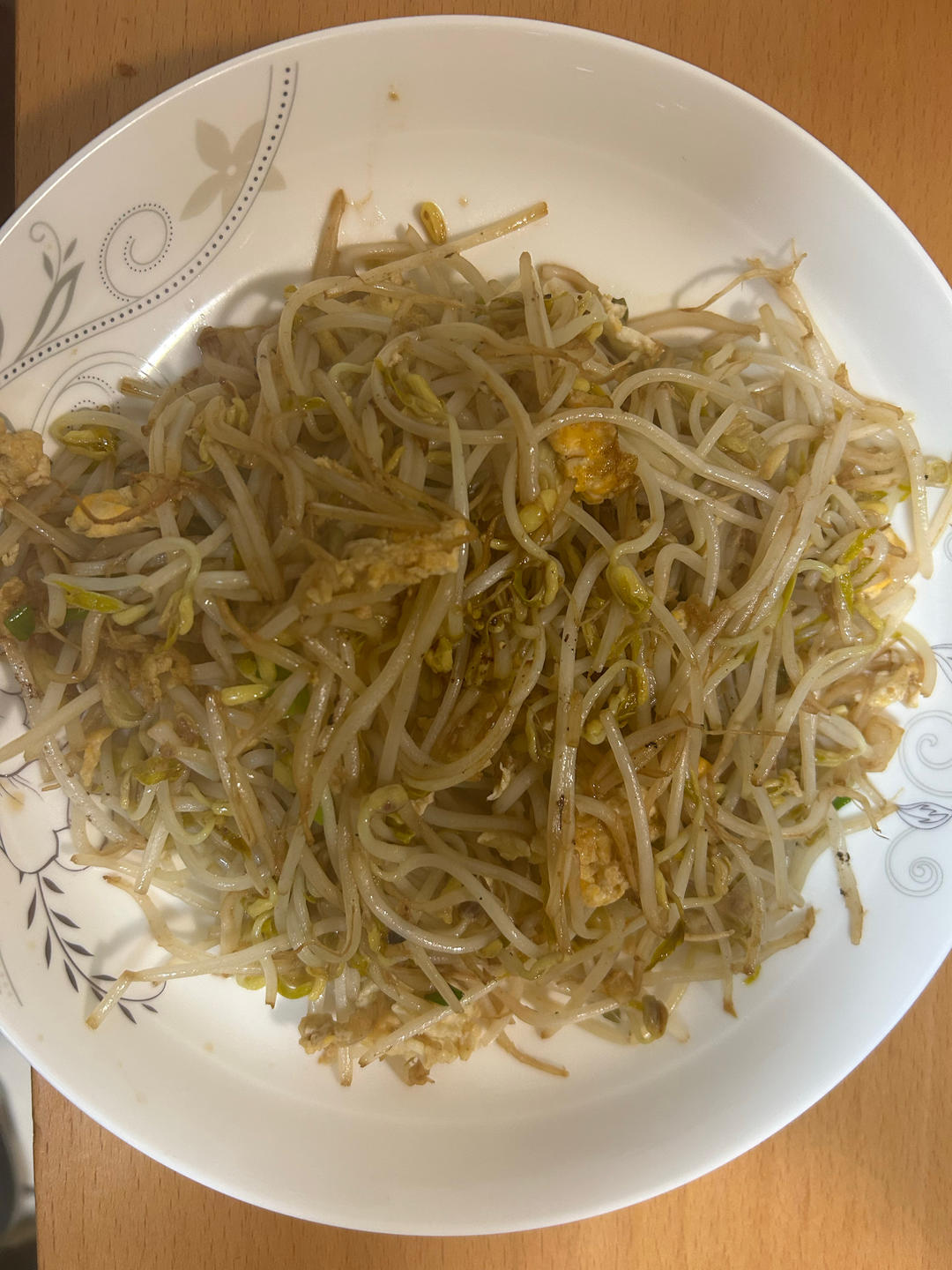 豆芽炒鸡蛋