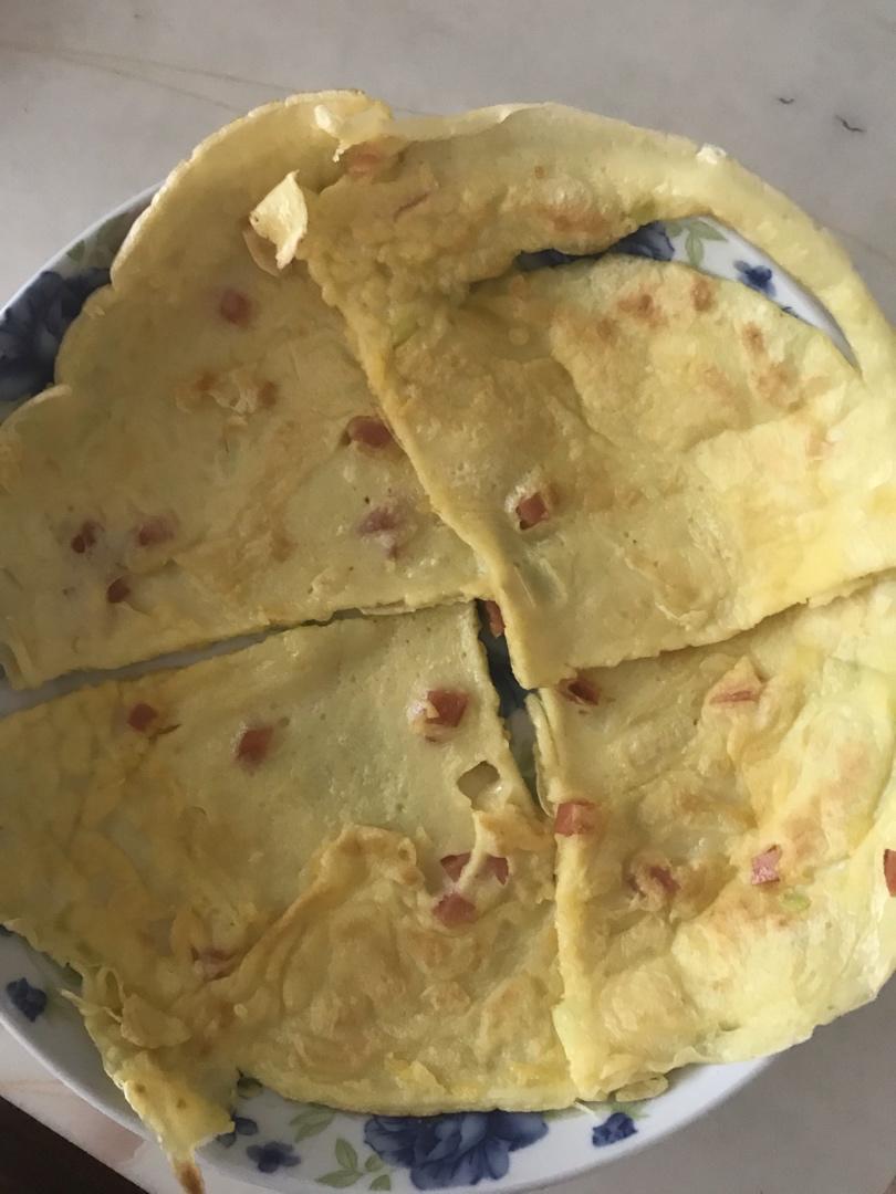 儿童早餐—香葱火腿鸡蛋饼