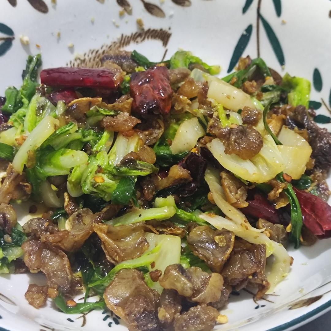 油渣炒白菜