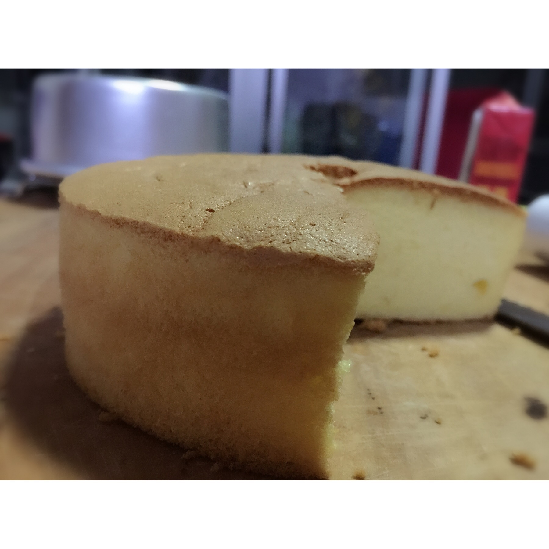 超好记八寸戚风蛋糕（后蛋法）