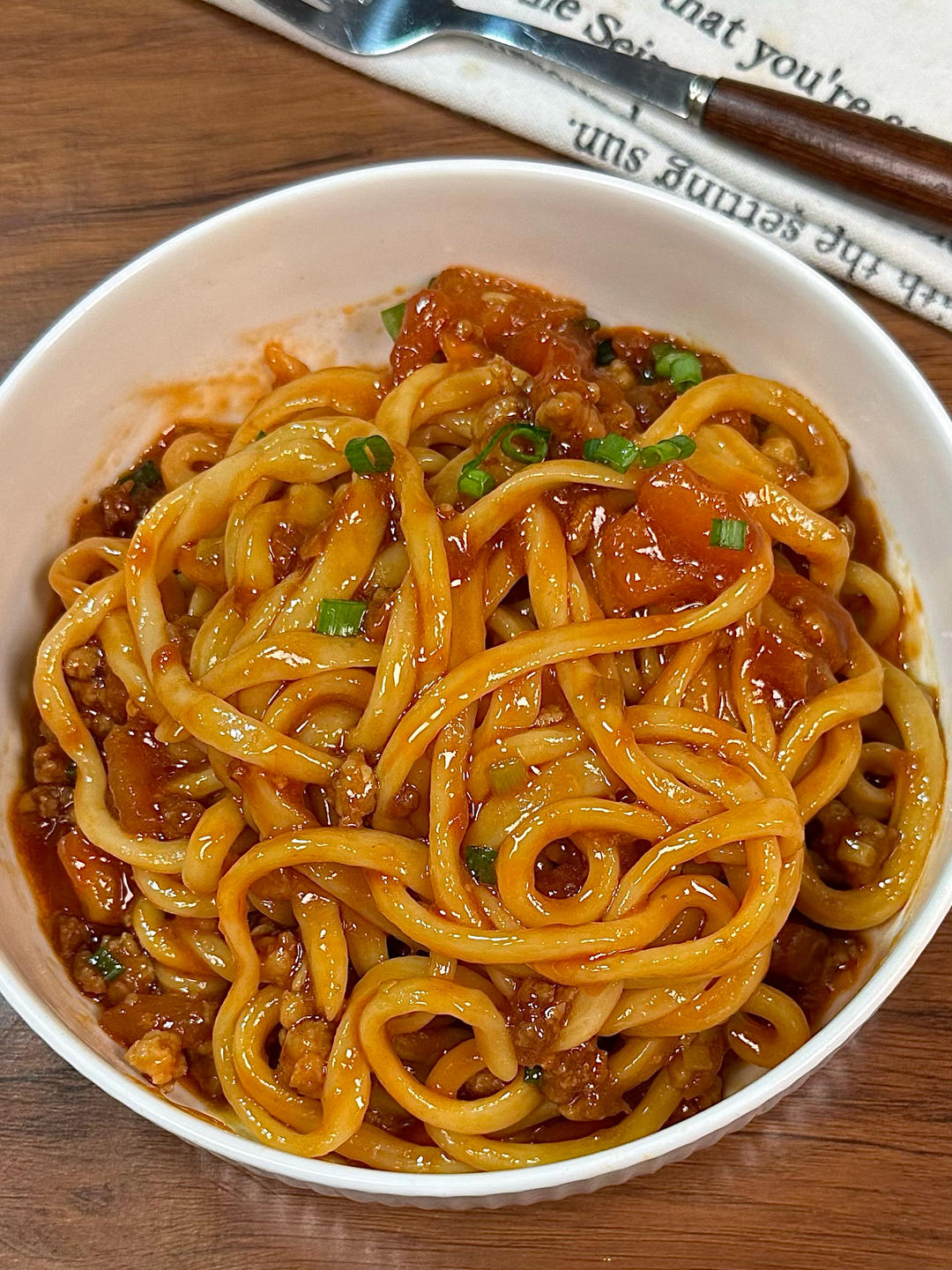 番茄肉酱拌面🍜