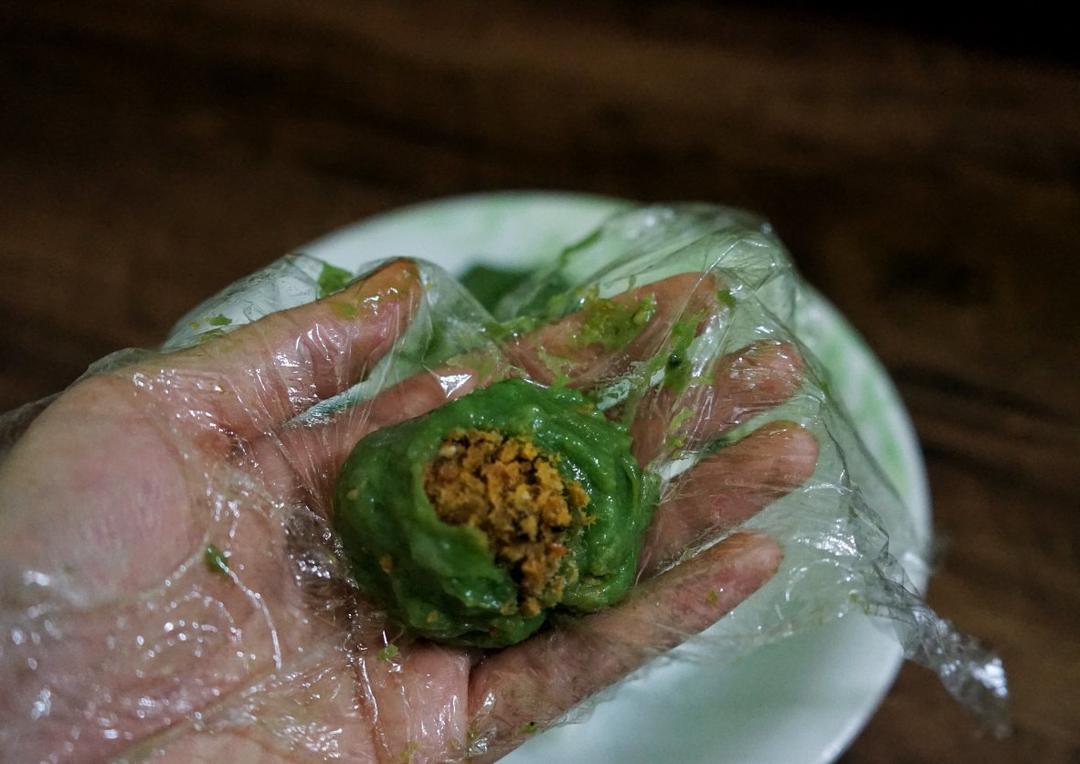新晋网红【杏花楼 咸蛋黄肉松青团】
