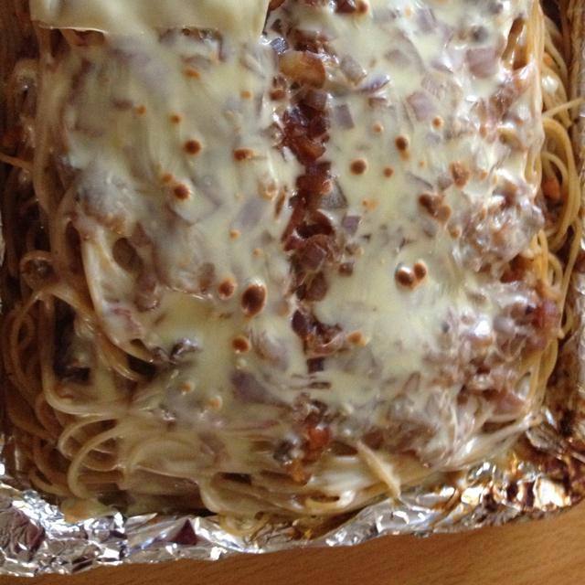 芝士焗番茄肉酱意面