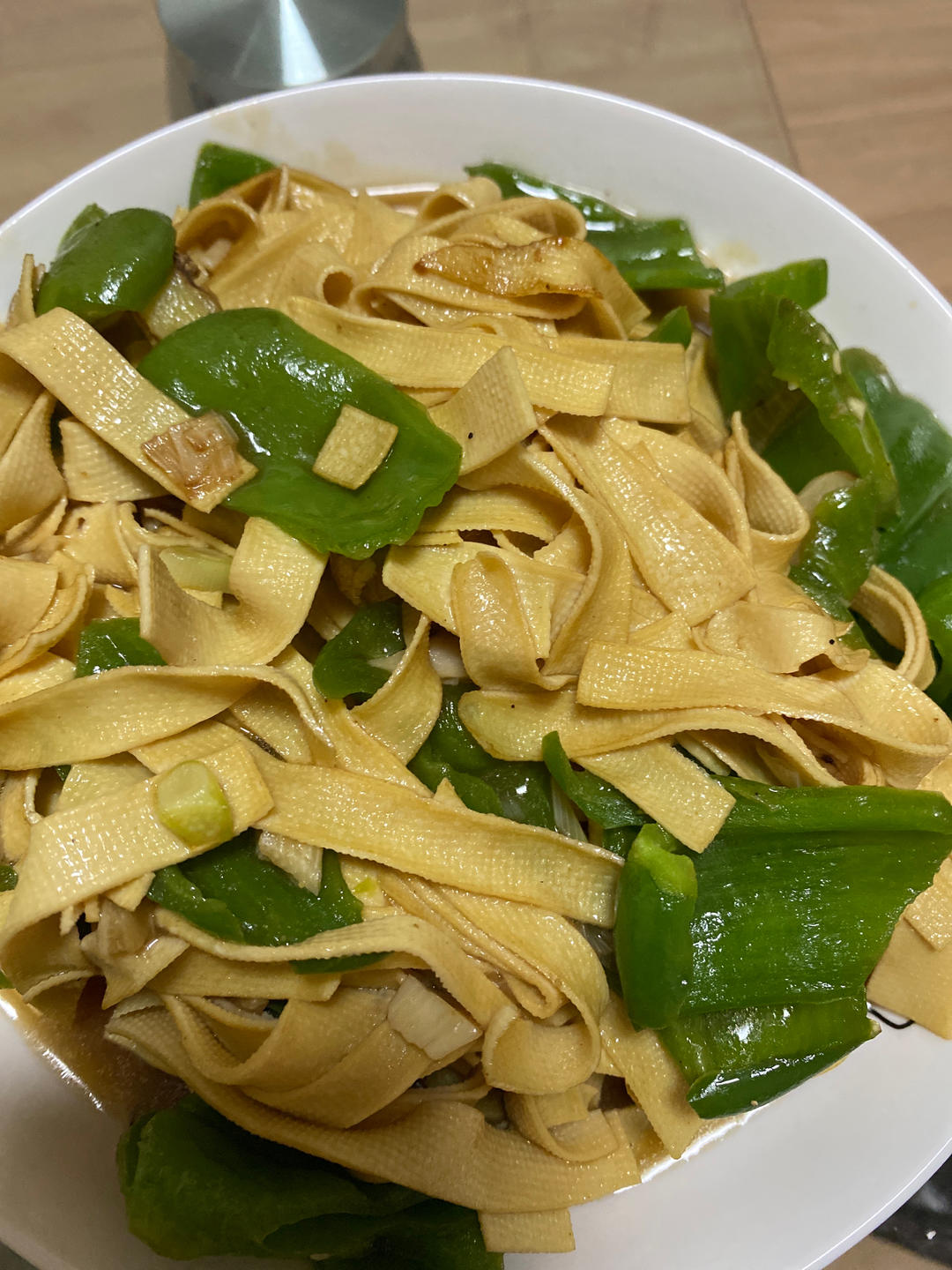 尖椒炒干豆腐