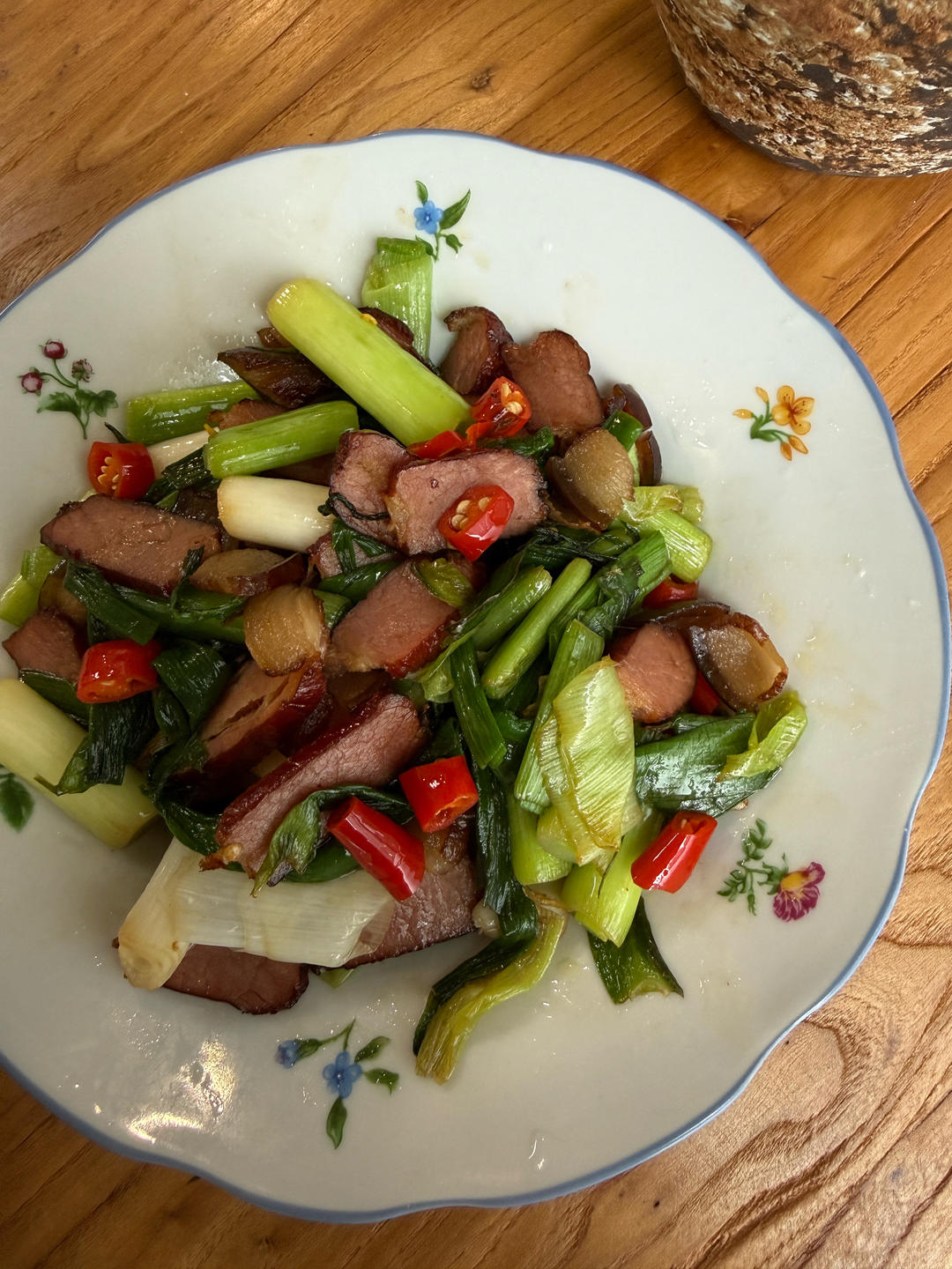 腊味｜蒜苗炒腊猪肉