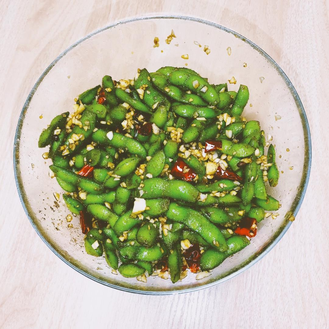 炎炎夏日家庭必备凉菜之蒜蓉凉拌毛豆