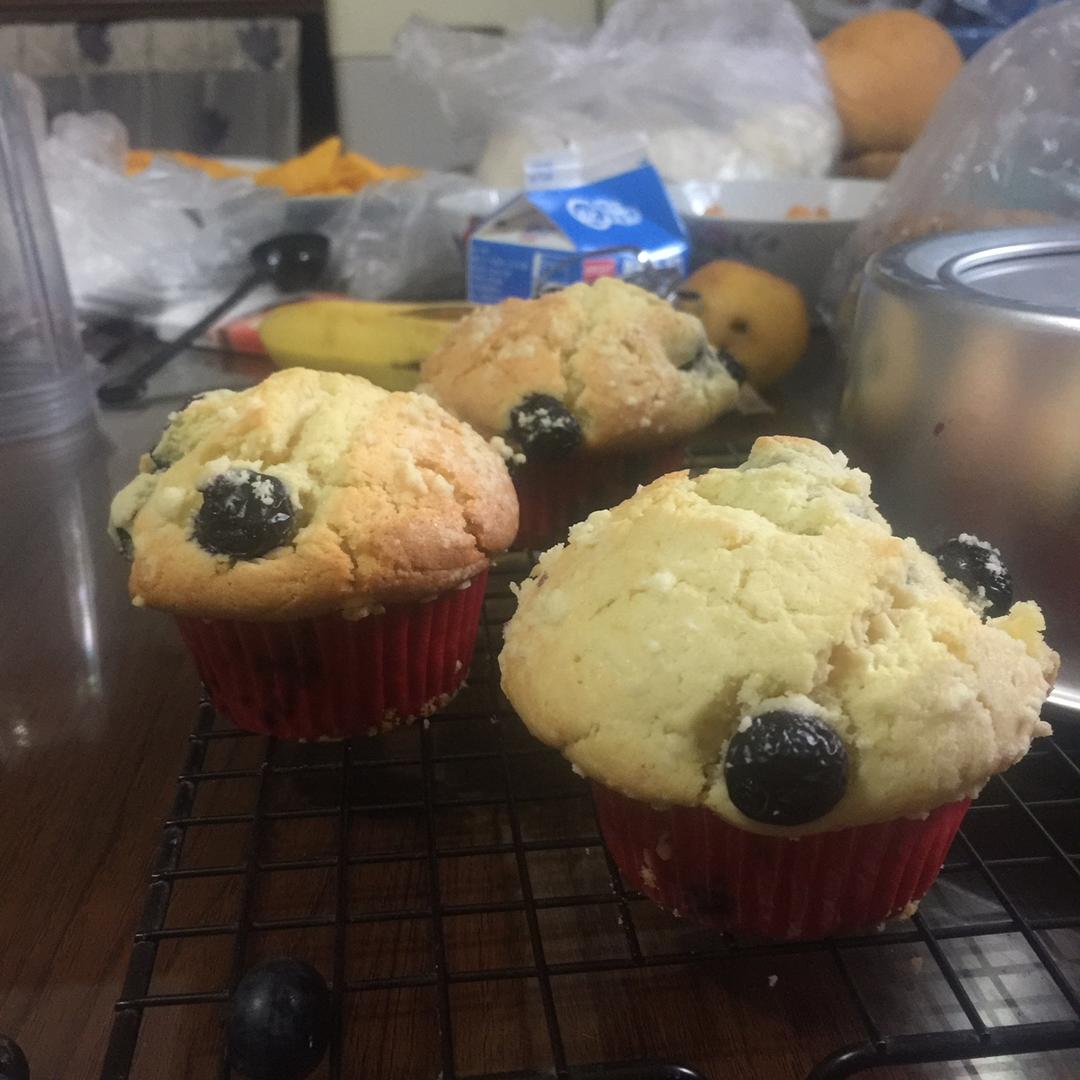 蘑菇头蓝莓麦芬