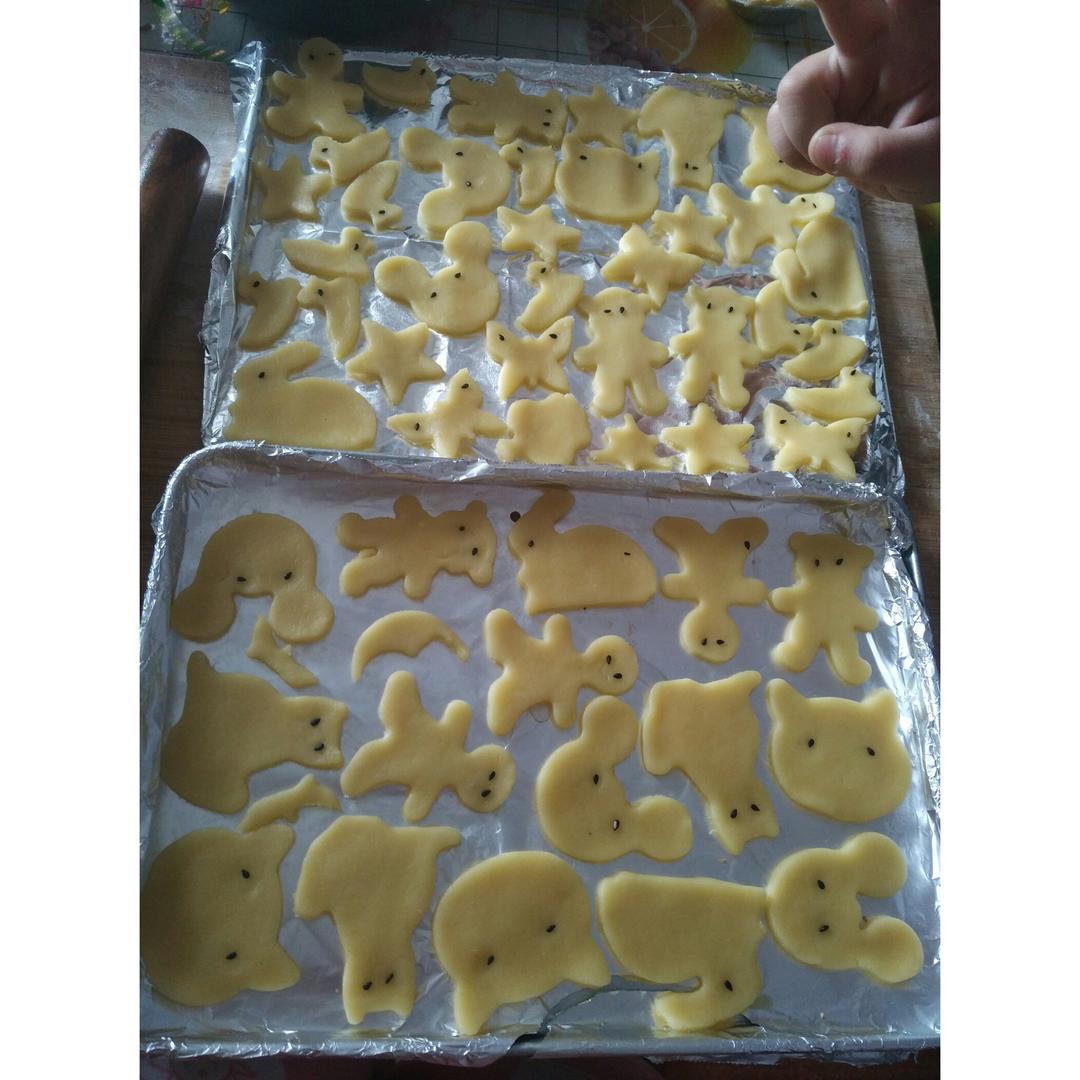 卡通黄油饼干