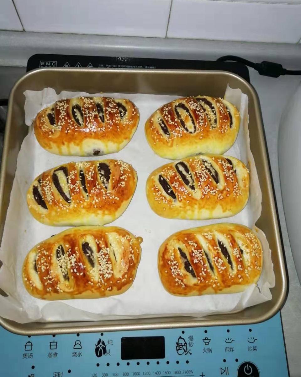 豆沙造型小面包
