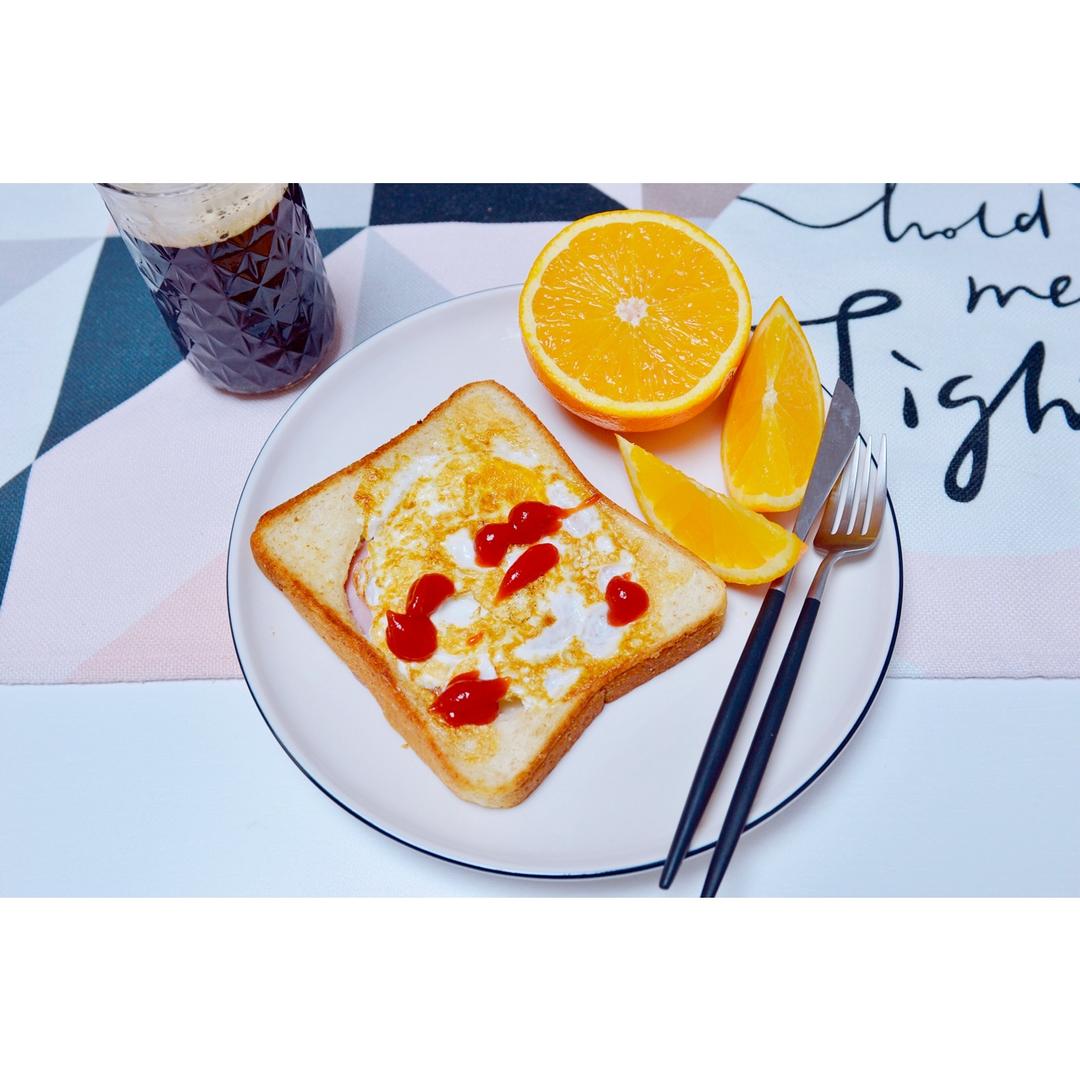 快手早餐 -- 吐司太阳蛋